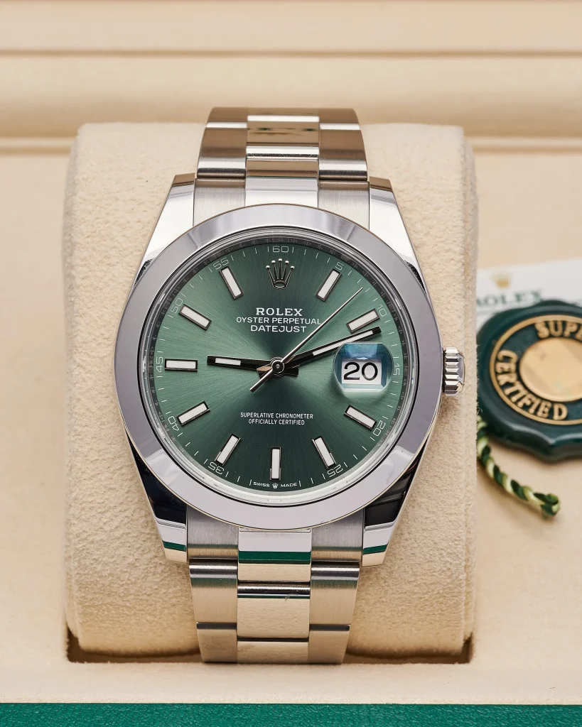 Rolex Datejust 126300 Mint Green 41mm 2025 Oyster