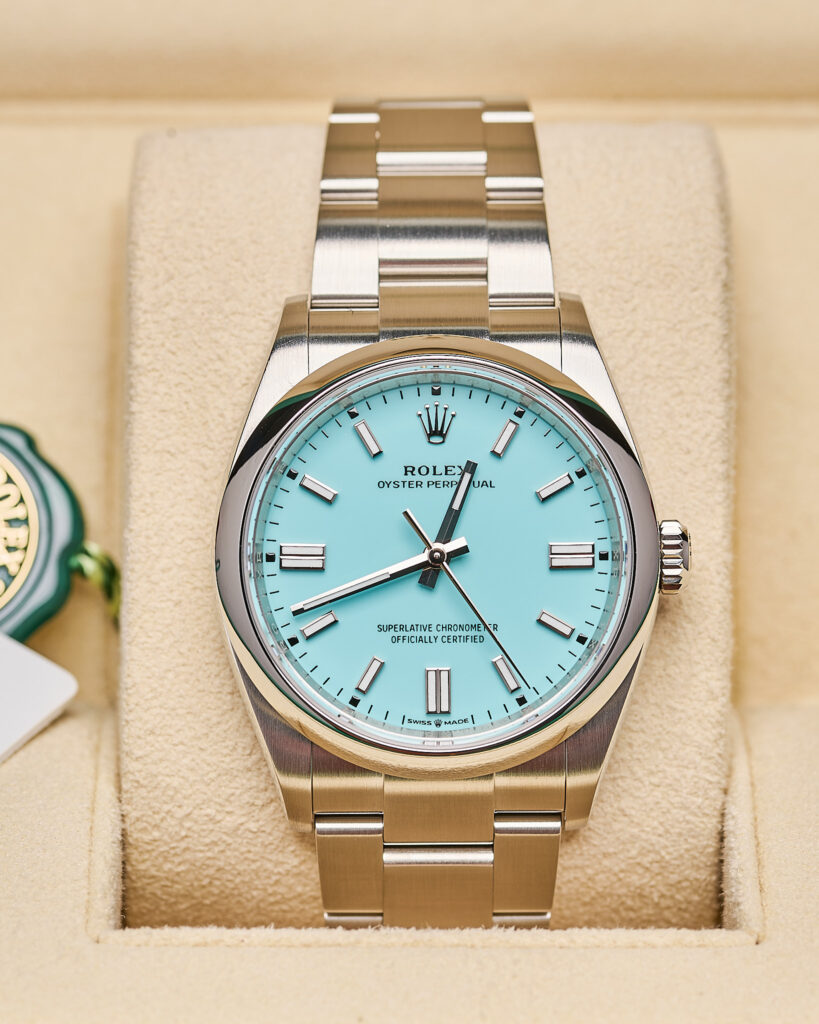 Rolex Oyster Perpetual 126000 36mm Tiffany Blue 2024