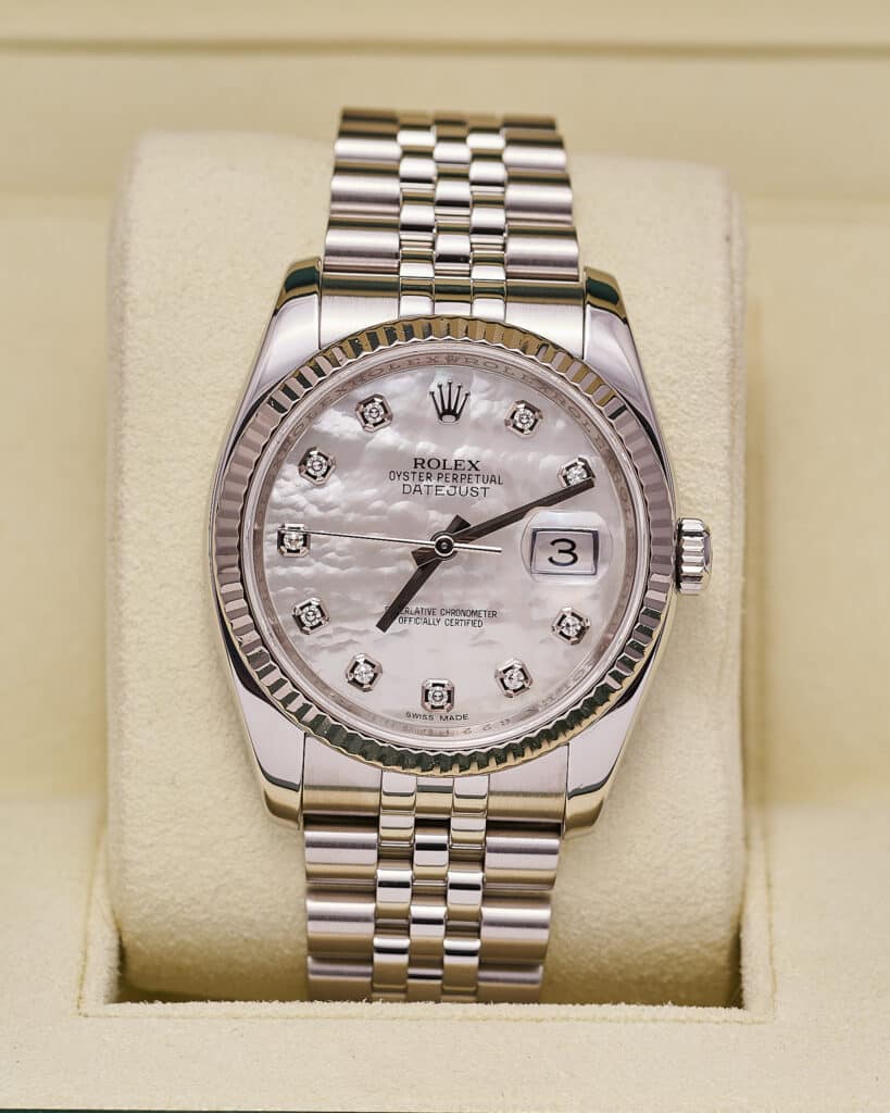 Rolex Datejust 116234 2013 MOP Diamond Dial
