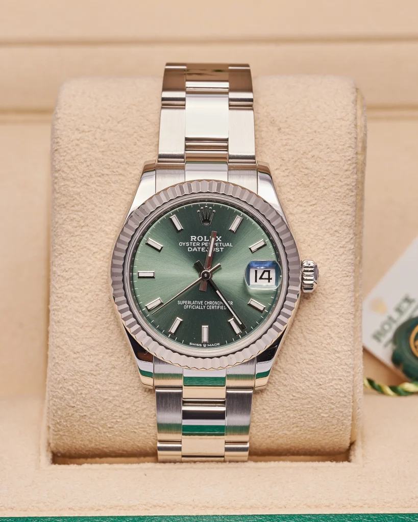Rolex Datejust 278274 Mint Green Steel 31mm 2023