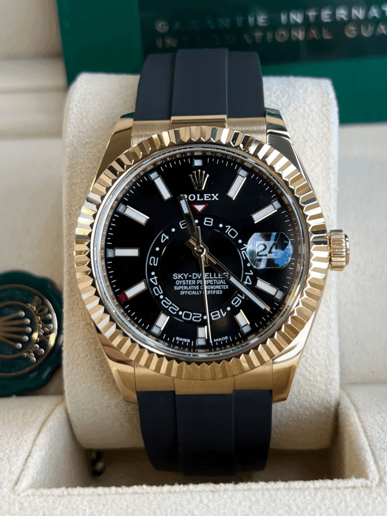 Rolex Skydweller 336238 Oysterflex 2023 Gold Black