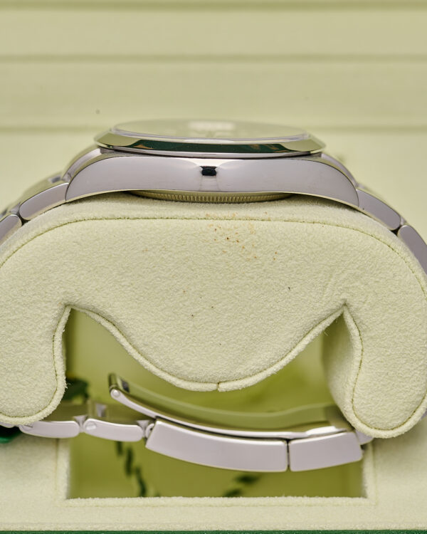 The side view of a Rolex Explorer