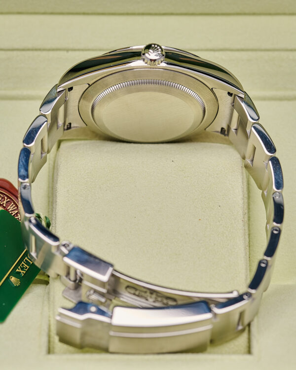 The underneath of a Rolex Explorer