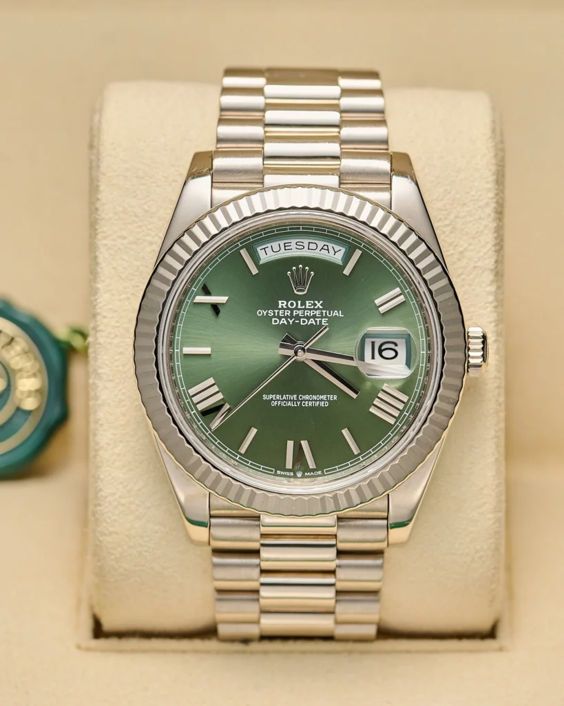 Rolex Day-Date 228239 Olive 2018 white Gold