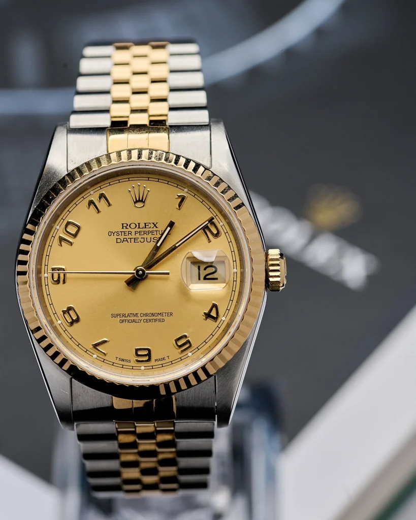 Rolex Datejust 16233 1994 Champagne Arabic Numerals 36mm
