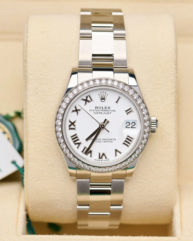 Rolex Datejust 278384RBR 2022 Diamond White Stainless Steel 31mm