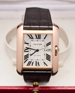 The face of a Cartier Tank Anglaise 2002.