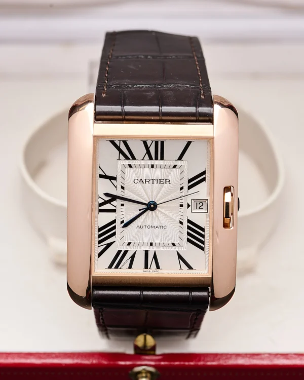 The face of a Cartier Tank Anglaise 2002.