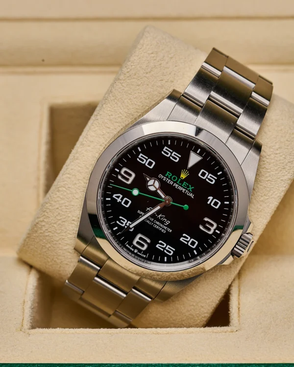 The face of the Rolex Airking 126900 2024