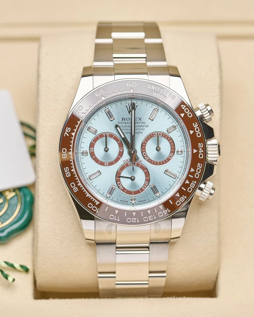 The face of a Rolex Cosmograph Daytona