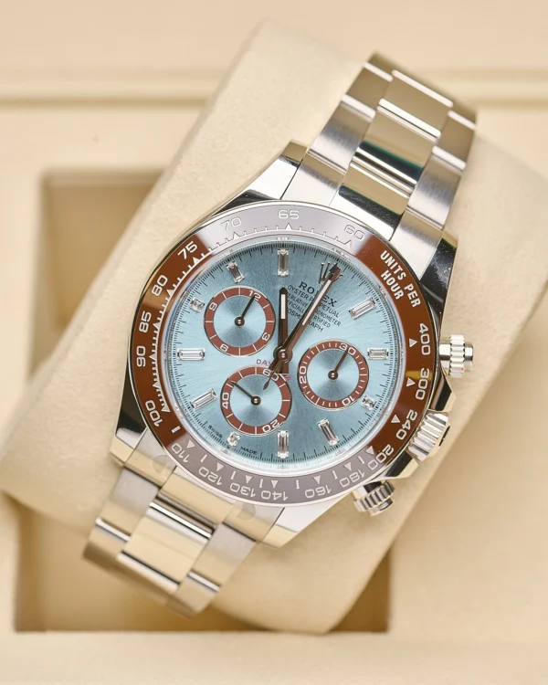 The face of a Rolex Cosmograph Daytona