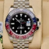 The face of the Rolex GMT ii 126710BLRO Pepsi Jubilee 2021