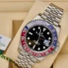 The face of the Rolex GMT ii 126710BLRO Pepsi Jubilee 2021