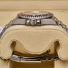 The side of the Rolex GMT ii 126710BLRO Pepsi Jubilee 2021
