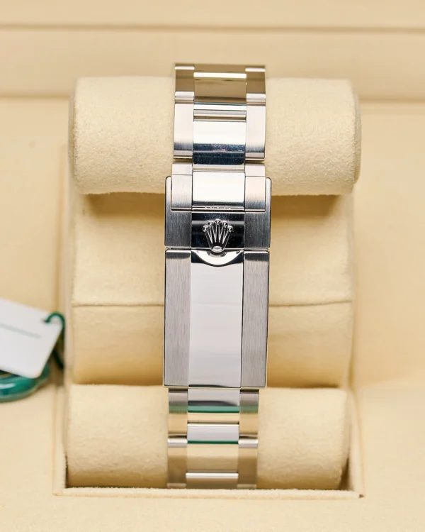 Rolex logo on the strap of the Rolex GMT-Master II 126720VTNR