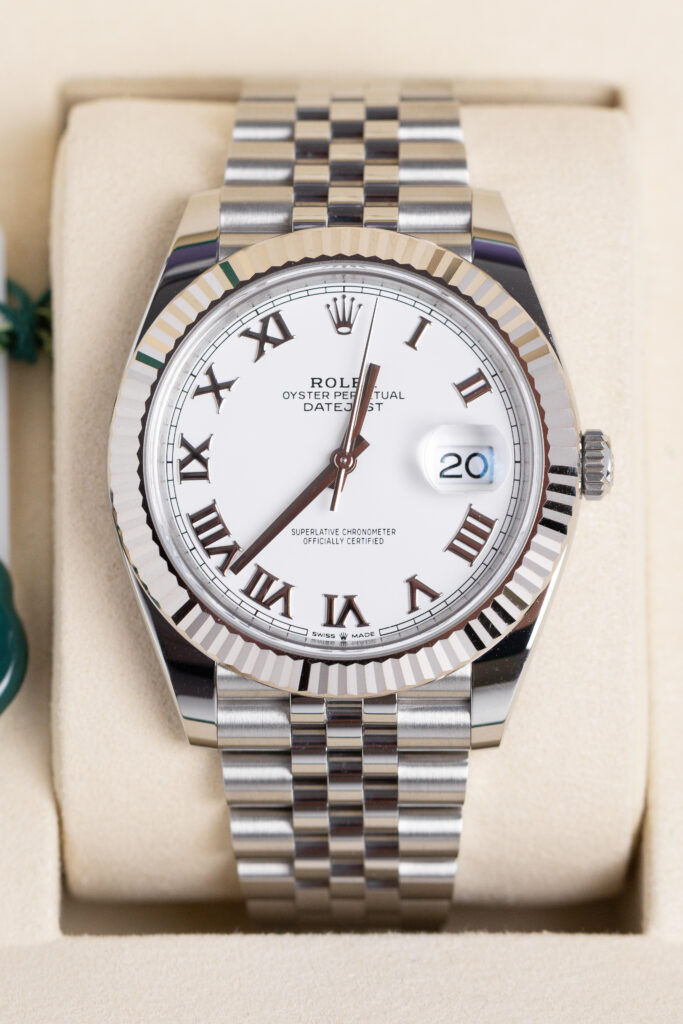 Rolex Datejust 126334 41mm White Roman 2025 Jubilee