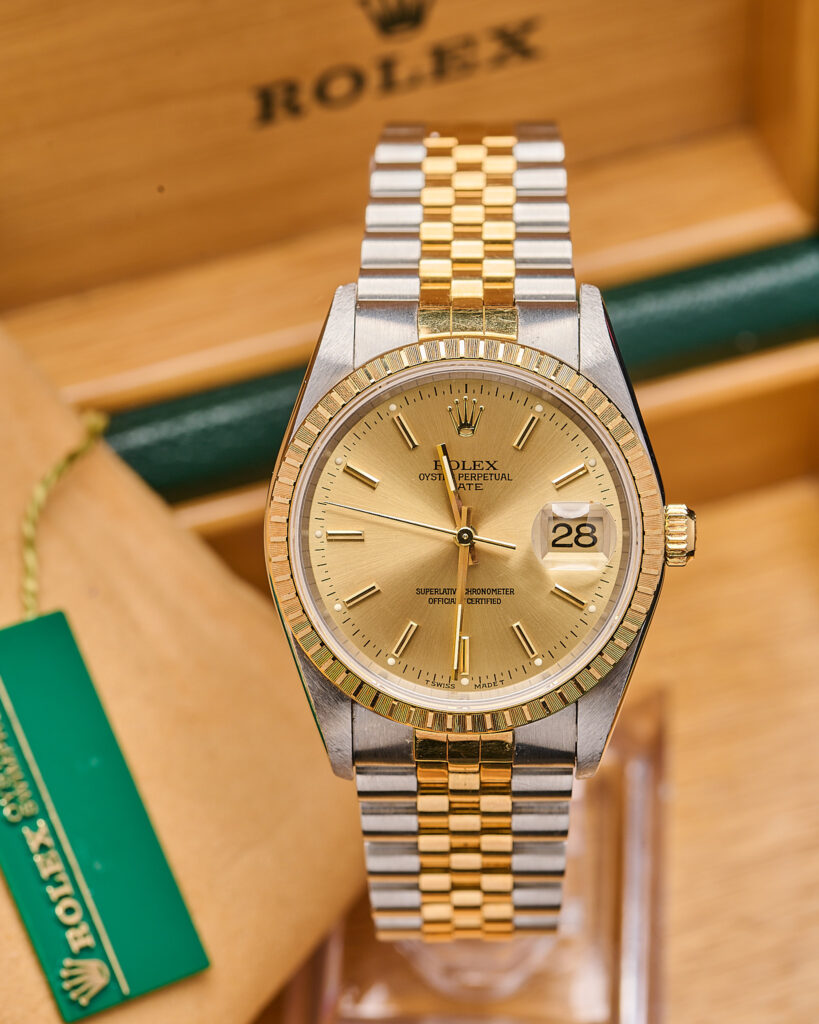 Rolex Oyster Perpetual Date 15233 1998 Champagne