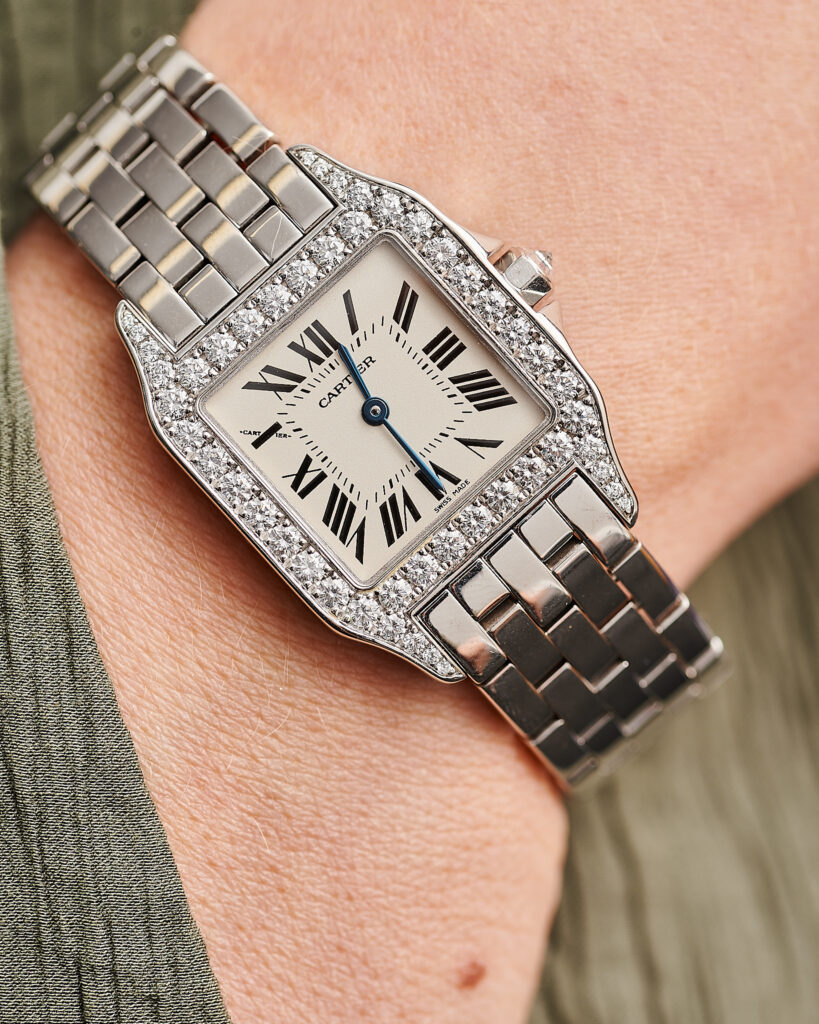 Cartier Santos Demoiselle 2700 White Gold Diamond