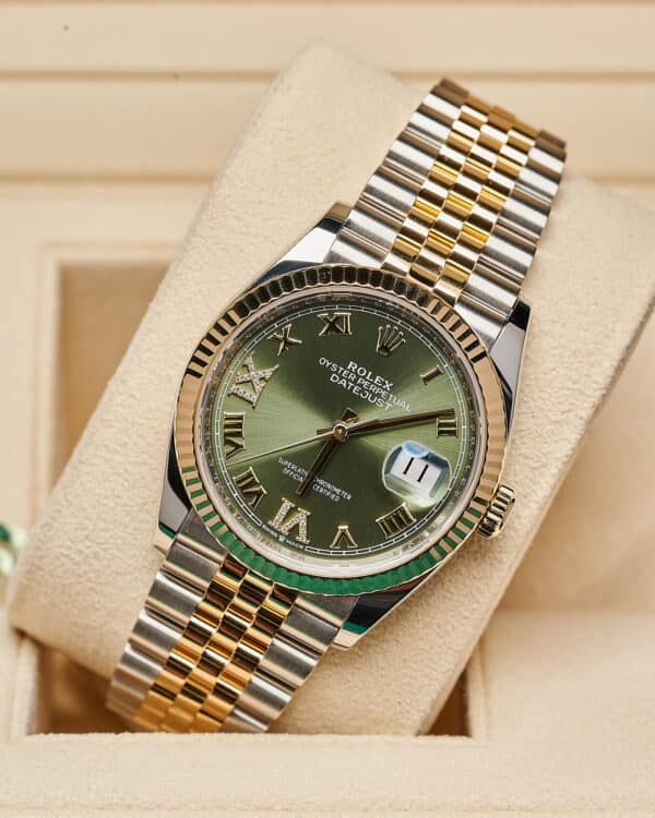 Rolex Datejust 126233 2021 36mm Olive Green Diamond 6 9 - view 7
