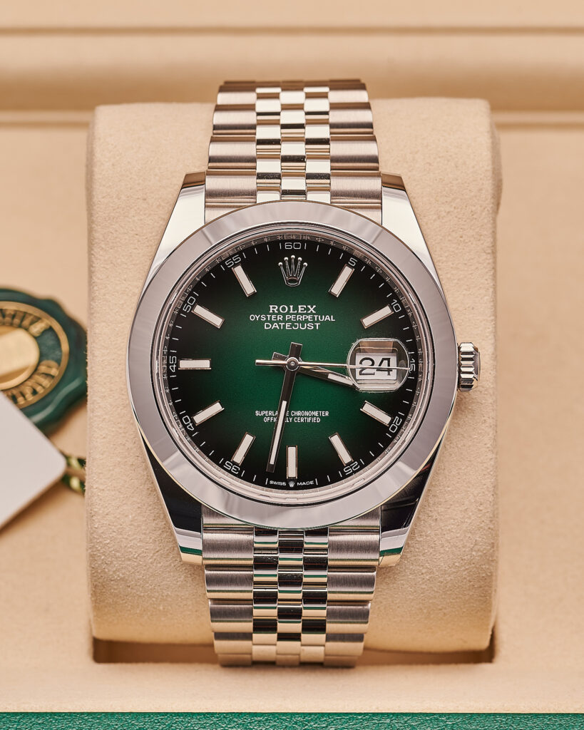 Rolex Datejust 126300 Green Ombre Jubilee 41mm 2026