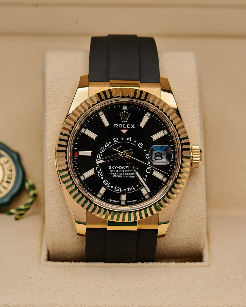 Rolex Skydweller 336238 Oysterflex 2023 Gold Black