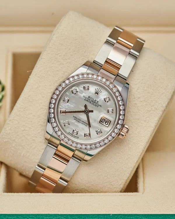Rolex Lady-Datejust 279381RBR 2019 28mm Mother of Pearl Diamond - view 7