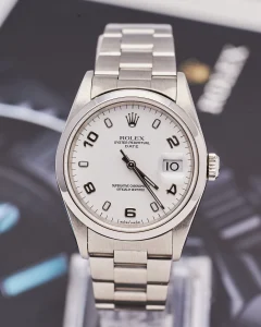 Rolex Oyster Perpetual Date 15200 White Arabic