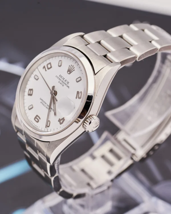 Rolex Oyster Perpetual Date 15200 White Arabic - view 3
